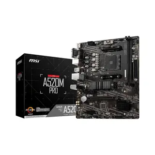 Msi A520M Pro Motherboard Amd A520 Sockel AM4 micro Atx