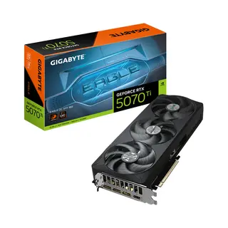 Gigabyte GeForce Rtx 5070 Ti Eagle Oc Sff 16G Graphics Card - 16GB GDDR7, 256bit, Pci-E 5.0, 2542 MHz Core Clock, 3 x Dp 2.1a, 1 x Hdmi 2.1b, Nvidia Dlss 4, Gv-N507TEAGLE Oc-16GD
