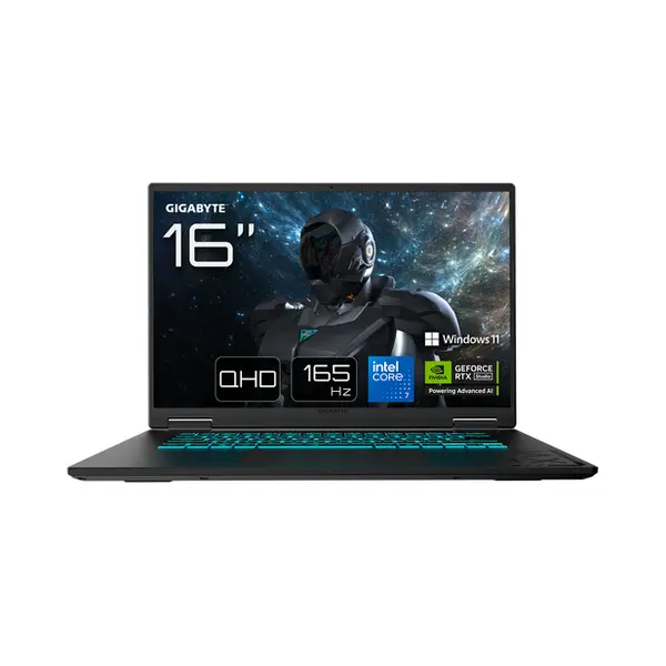 Gigabyte Gaming A16 Pro DXHG4EECC4SH laptop Intel Core 7 240H 40,6 cm (16") Quad Hd+ 32 Gb LPDDR5x-Sdram 1 Tb Ssd Nvidia GeForce Rtx 5070 Ti Wi-Fi 6E (802.11ax) Windows 11 Home Zwart thumbnail