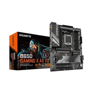 Gigabyte B650 Gaming X Ax V2 Motherboard - Amd Ryzen 9000 Series CPUs, 8+2+2 Phases Vrm, up to 8000MHz DDR5 (Oc), 1xPCIe 5.0 + 2xPCIe 4.0 M.2, 2.5GbE Lan, Wifi 6E, Usb 3.2 Gen 2