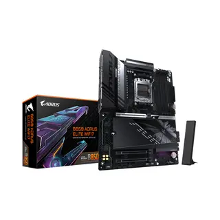 Gigabyte B850 Aorus Elite WIFI7 Motherboard - Amd Ryzen 9000 Serie CPUs, 14+2+2 Phasen digitales Vrm, bis zu 8200MHz DDR5 (Oc), 1xPCIe 5.0 + 2xPCIe 4.0 M.2, 2,5 Lan, Wifi 7, Usb 3.2 Gen 2x2