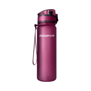 Aquaphor Trinkflasche City Flasche Mit Wasserfilter Für Unterwegs, 500ml. I, Filter Mit Aktivkohle I Aus Tritan & Bpa-frei I Rubin