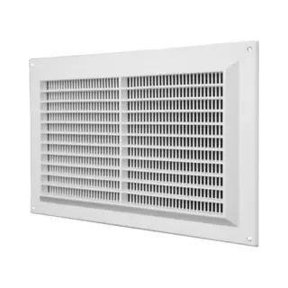 Europlast Ventilatierooster Rechthoekig Met Grill 250x170 Wit - VR2517