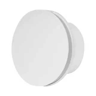 Europlast Ø 100mm Wandventilator Lüfter Abluft Ventilator Küche Wc Bad - Badlüfter Fan - Rund Front - Kunststoff - Weiß