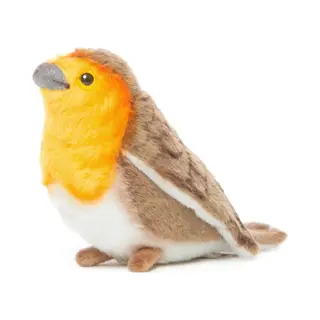 Hansa Plüschtier, Vogel, Rot, Kehle (x2) 14 Cm H