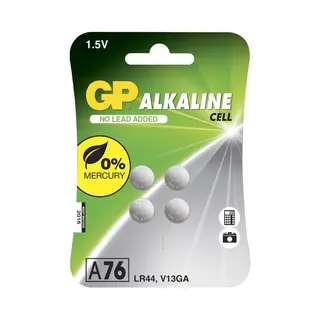 Gp Batteries Alkaline Cell A76/LR44