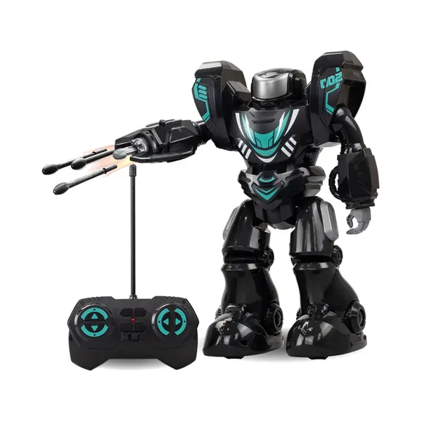 Silverlit Robo Blast One zwart - Rc Robot met schietende vuist thumbnail
