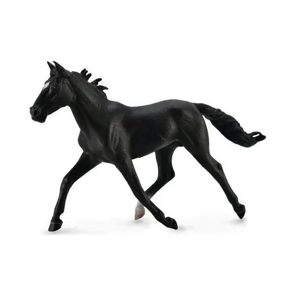 CollectA Standardbred Pacer Stallion - Black (Collectible Figure, 18.5cm X 11.3cm, Pvc Phthalate-free) thumbnail