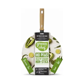GreenChef - Stone Stoofpan Met Deksel - 24 Cm - Hapjespan - Stoofpan - Keramisch – Stoofpan Inductie - Pfas-vrije Antiaanbak - Pannen - Stoofpan Met