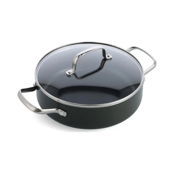 Dagelijkse Kost Stoofpan Met Keramische Antikleeflaag Met Deksel 28cm (CC008069001), Pan + Steelpan, Zwart thumbnail