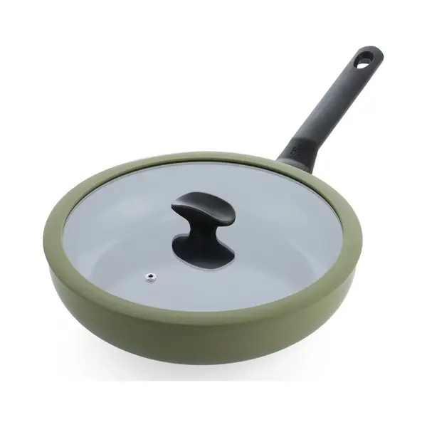 Bk Enjoy Antihaft-Keramik Schmorpfanne Mit Deckel Ø 28 Cm/3, 4 L, Pfas-frei, Induktionspfanne, Ofenfest Bis 160 °C, Spülmaschinenfest, Schnelle thumbnail