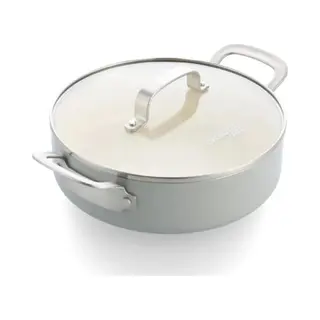 Dagelijkse Kost Stoofpan Met Keramische Antikleeflaag Met Deksel Proline - 24 Cm (CC009328001), Pan + Steelpan, Grijs