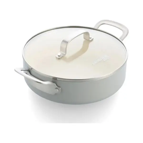Dagelijkse Kost Stoofpan Met Keramische Antikleeflaag Met Deksel Proline - 24 Cm (CC009328001), Pan + Steelpan, Grijs thumbnail