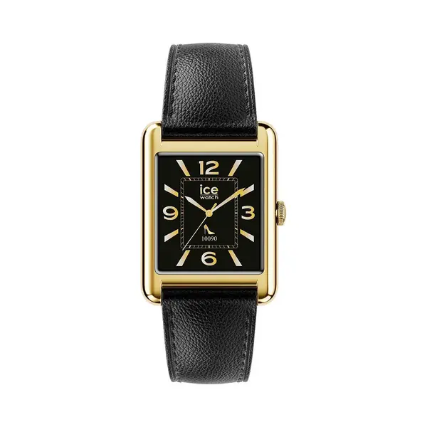 Ice-Watch - Ice Smart Tks 2.0 Gold Black Grain - Montre Connectée Dorée Pour Femme Avec Bracelet En Cuir - 025286 (1, 41 Pouces) thumbnail