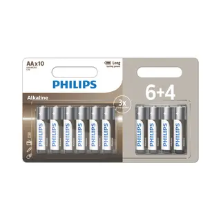 Philips LR6A10BP/10 huishoudelijke batterij Wegwerpbatterij Aa Alkaline