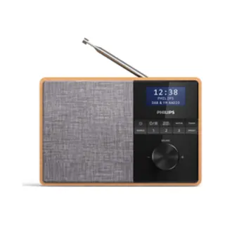 Philips TAR5505/10 radio Portable Digital Black, Grey, Wood