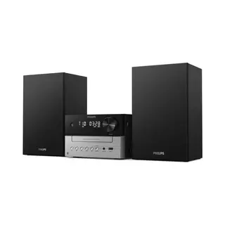 Philips TAM3205M2 Home-Stereoanlage Heim-Audio-Mikrosystem 20 W Schwarz, Silber