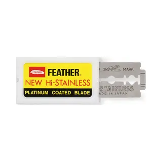 200 Feather Razor Blades New Hi-stainless Double Edge By Feather