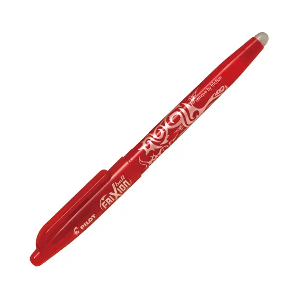 Pilot FriXion Ball Afgetopte gelpen Medium Rood 12 stuk(s) thumbnail