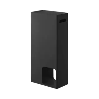 Yamazaki Toilettenpapierständer groß Tower Schwarz Edelstahl Badezimmer organizer
