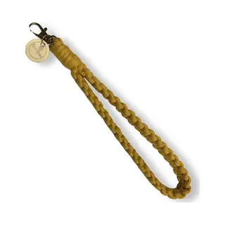 Knoopies Macramé Pols Keycord - Okergeel - Katoenkoord - Prijs Per Stuk - Inclusief Verzendkosten