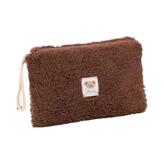 Teddy Make-up Tas Donkerbruin - Make Up Organizer - Etui - Tasje Voor Make-up - Reistas - Skincare Organizer - Reis Toilettas - Makeup Organizers -