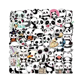 Panda Stickers - 50 Stuks Voor Laptop, Journal En Planner