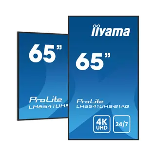 iiyama 65" Professional Digital Signage Display with 4K Uhd resolution and 24/7 operating time