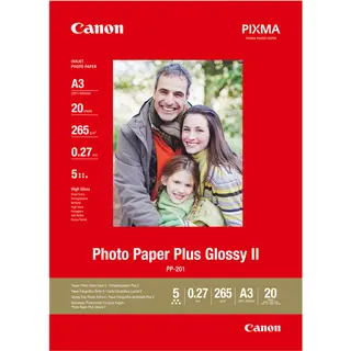 Canon Pp-201 Glossy Ii Photo Paper Plus A3 - 20 Sheets