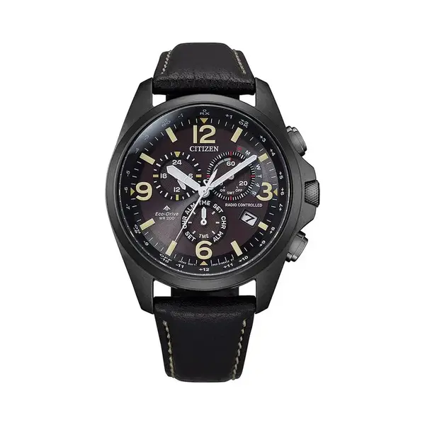 Citizen Promaster Sky CB5925-15E Horloge - Leer - Zwart - Ø 42 Mm thumbnail