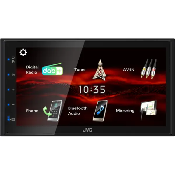 Jvc Kw-M180DBT autoradio Zwart 180 W Bluetooth thumbnail