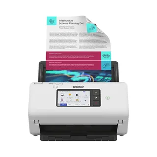 Brother Ads-4700W scanner Adf + Sheet-fed scanner 600 x 600 Dpi A4 Black, White