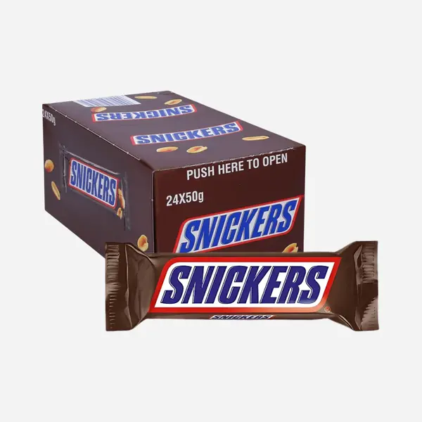 Snickers Voordeeldoos - Chocolade Repen - 24 X 50 Gram thumbnail