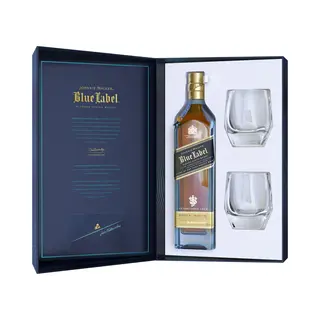 Johnnie Walker Blue Label Glass Gift Set 70cl