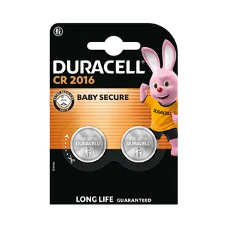 Duracell Specialty 2016 Lithium knoopcelbatterij, verpakking van 2
