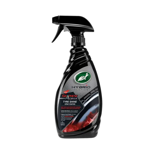 Turtle Wax Hs Tyre Shine - Maakt Banden Zwart - Geeft Banden Weer Glans - Bandengel Op Basis Van Acryl - In Spray Flacon - Makkelijk Te Verwerken - thumbnail