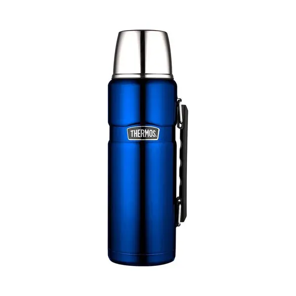 Thermos King Thermosfles - 1, 2 Liter - Metallic Blauw thumbnail