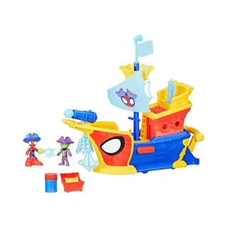 Hasbro Marvel Spidey and his Amazing Friends Water-Webs Webs Ahoy Bubble Pirate Ship