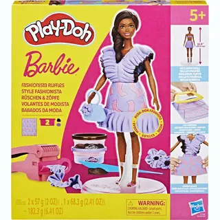 Play-Doh Barbie Fashionista Ruffles Doll Set