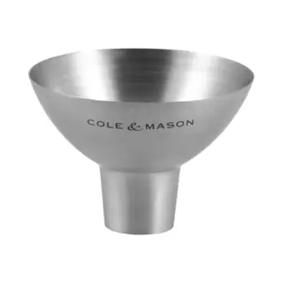 Cole & Mason C&M Dover Trechter Kruiden Es, Pepermolen + Zoutmolen, Zilver