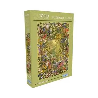 Gibsons Sunlight Glade 1000 Piece Jigsaw Puzzle For Adults – Forest & Wildlife Animals Artwork Scene, The Art File Collection – Premium
