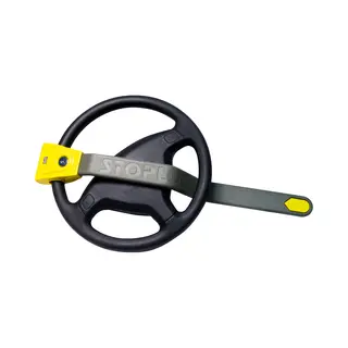 Stoplock Hg 134-66 Lenkrad-Wegfahrsperre Airbag 4x4, Für Pkw, Sichere Diebstahlsicherung Mit Schlüssel, Gelb/grau, 1 Stück