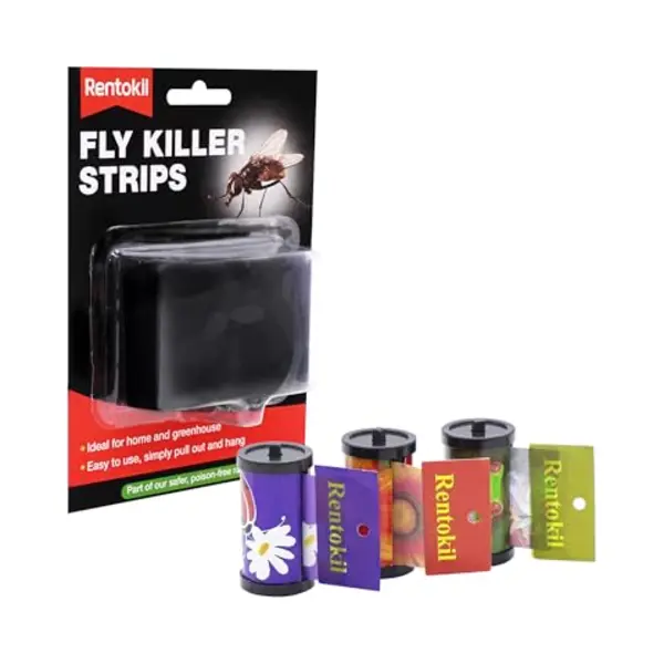 Rentokil FF105 Pesticide Free Fly Killer Strip, Clear thumbnail