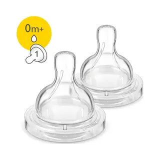 Philips Avent 2 pcs Newborn flow teat 0 m+ Anti-colic teat