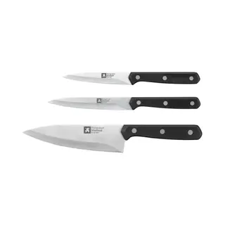 Richardson Sheffield 3-Piece Cucina Starter Knife Set, Black