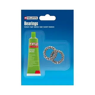 Weldtite Bearings - 2 X 1/4" Atb/Bmx B/B Ball Race Cages With All Purpose Lithium Grease For Bikes