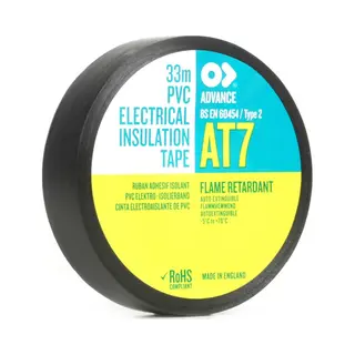 Debflex - Advance 178315 – At7 Pvc – Selbstklebender Ruban-isolator, 15 Mm X 10 M, Rouge – Flammenhemmer