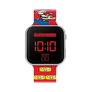 Super Mario Mario Jongens Digitaal Quartz Horloge GSM4107