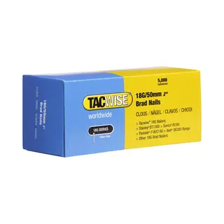 Tacwise 0401 18g 50mm Brad Nails Galvanised 5000 Pack - Combi Dgn50v Ranger