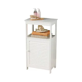 Premier Brands of America Shutter White Wood Floor Cabinet, color White, size H83 x D30 x W45